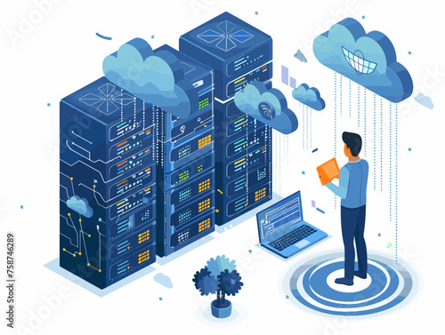 A cloud computing specialist configures virtual machines on a cloud platform ensuring scalability and efficiency for an application. 