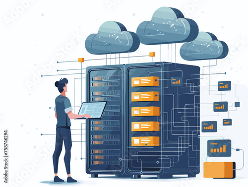  A cloud computing specialist configures virtual machines on a cloud platform ensuring scalability and efficiency for an application. 