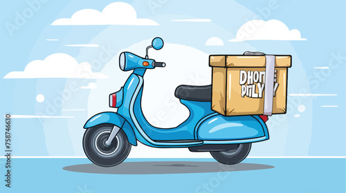 Delivery design over blue background vector illustration