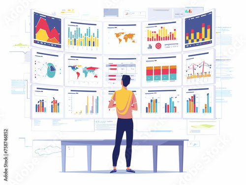  A data analyst prepares a dashboard with interactive visualizations presenting complex data in a clear and concise way for management review. 