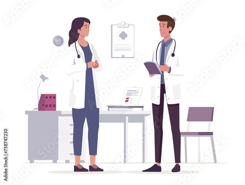  A doctor explains treatment options to a patient with chronic illness empowering them to participate in decision-making and manage their health. 