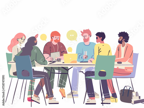  A group of tech enthusiasts attend a local hackathon collaborating on innovative software solutions within a limited timeframe. 