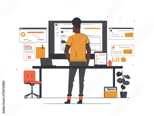  A user experience (UX) researcher conducts usability testing with participants observing their interactions and gathering feedback on a new website design. 