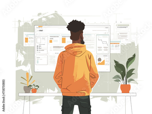 A user interface designer uses prototyping tools to create interactive mockups of a website allowing stakeholders to provide feedback before development begins. 