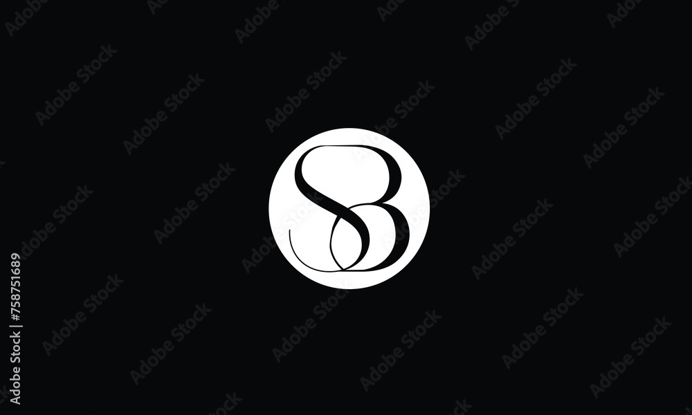 SB, BS, S, B, Abstract Letters Logo Monogram SB, BS, S, B, Abstract Letters Logo Monogram