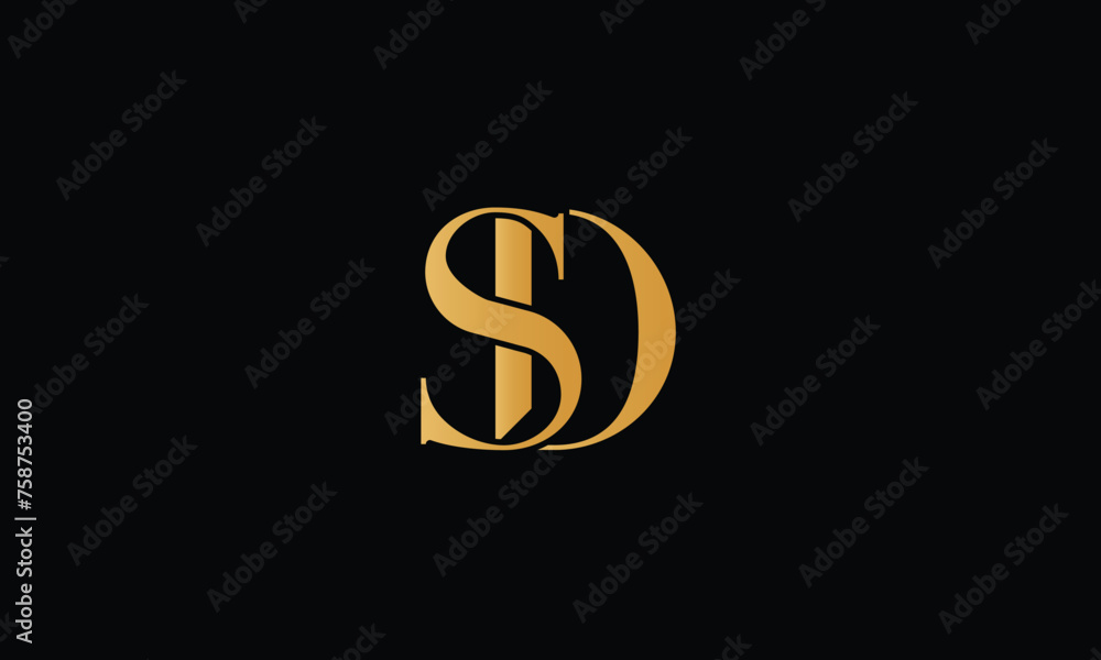SD, DS, S, D, Abstract Letters Logo Monogram SD, DS, S, D, Abstract Letters Logo Monogram