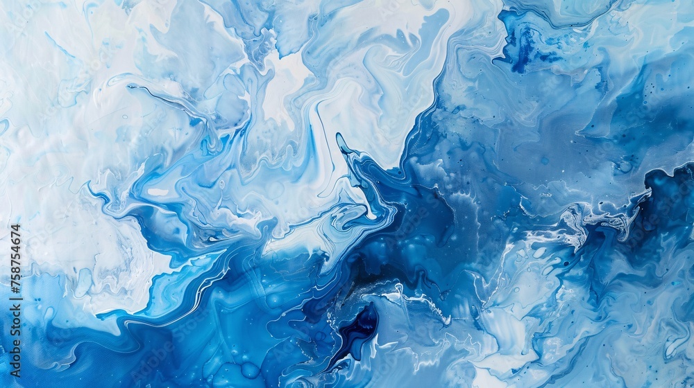 Aqua-Inspired Abstract Art A Monthly Must-See Generative AI