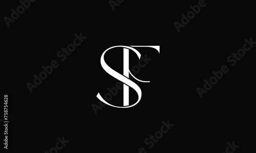 SF, FS, S, F, Abstract letters Logo monogram