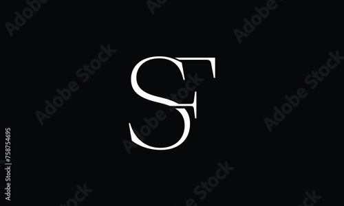 SF, FS, S, F, Abstract letters Logo monogram