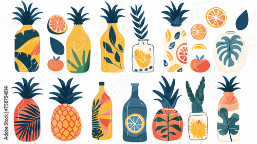 Illustration vector graphic of Tropical Pattern