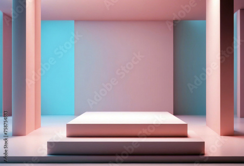 3d cosmetics background podium rendering scene Abstract fashion clothes pedestal pastel Scene poduim blank render shape minimal pastel abstract curve minimalism form colourful group step abstract