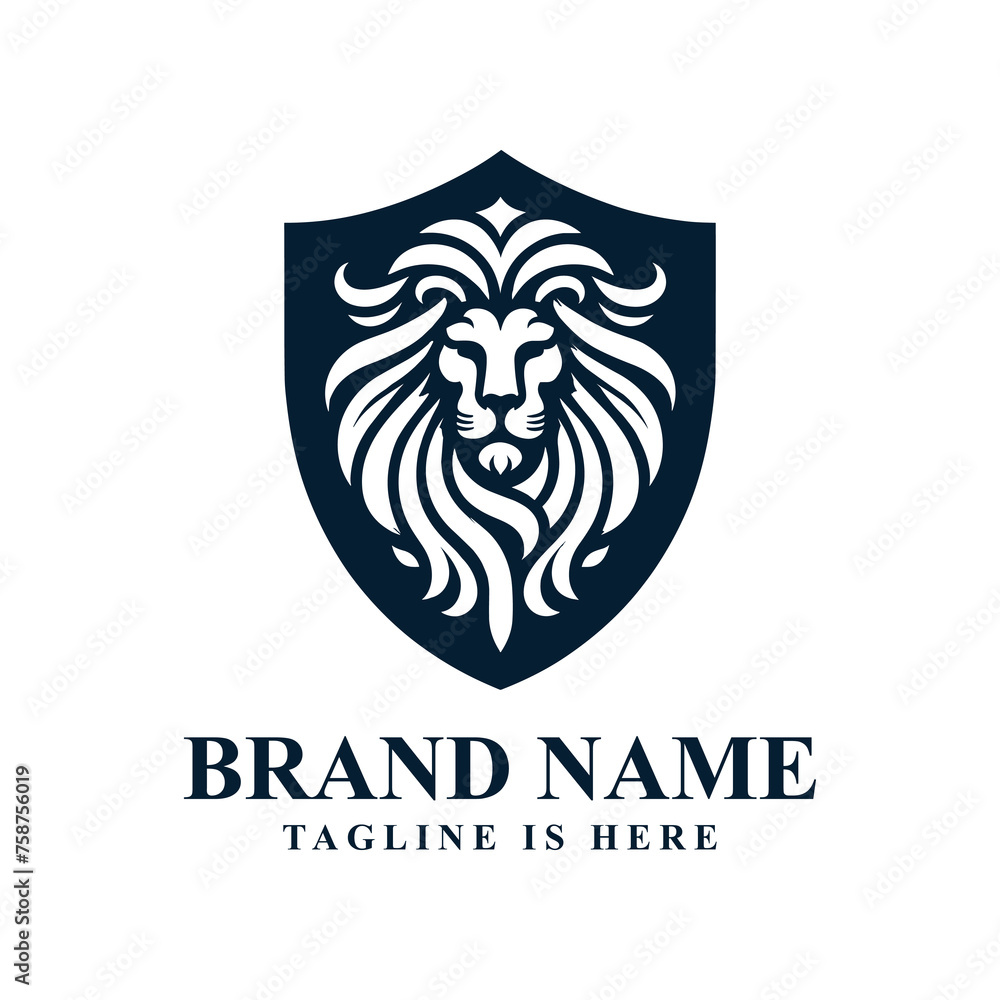 Obraz premium Lion shield logo