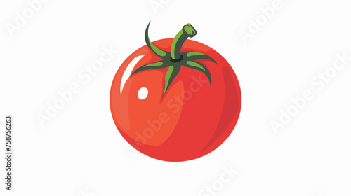 tomato flat vector isolated on white background
