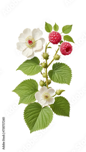 Raspberry flowers