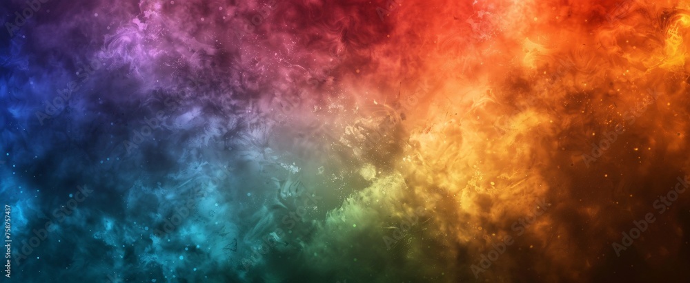 Colorful Cosmic Cloudscape Generative AI