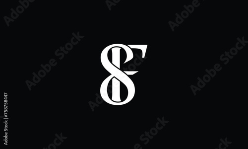 SF, FS, S, F, Abstract letters Logo monogram