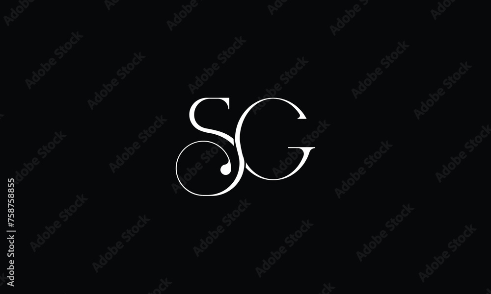 SG, GS, S, G, Abstract Letters Logo Monogram SG, GS, S, G, Abstract Letters Logo Monogram