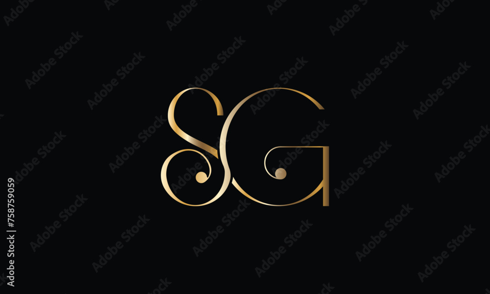SG, GS, S, G, Abstract Letters Logo Monogram SG, GS, S, G, Abstract Letters Logo Monogram
