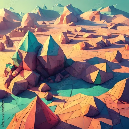 low poly art