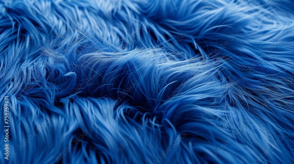 Furry Blue Waves Generative AI Furry Blue Waves Generative AI