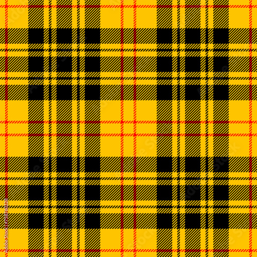 yellow tartan seamless vector pattern