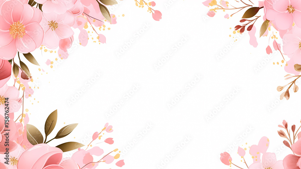 Fototapeta premium Beautiful floral illustrations