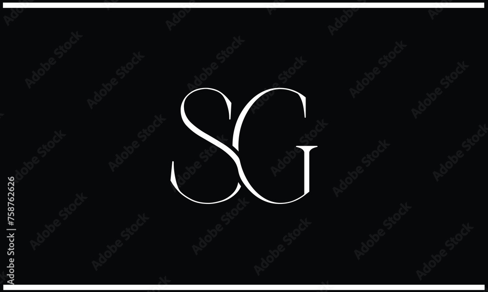 SG, GS, S, G, Abstract Letters Logo Monogram SG, GS, S, G, Abstract Letters Logo Monogram