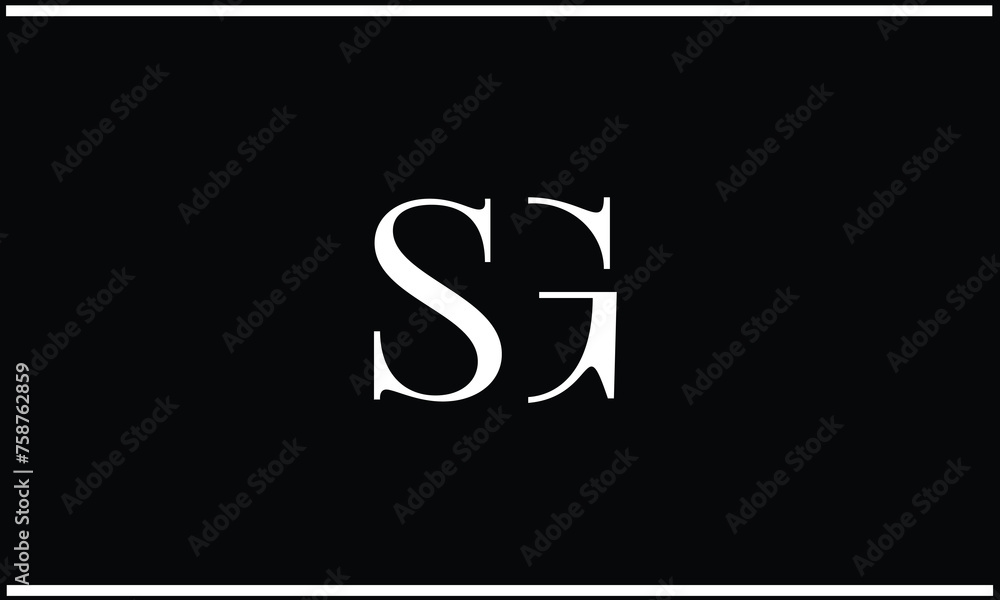 SG, GS, S, G, Abstract Letters Logo Monogram SG, GS, S, G, Abstract Letters Logo Monogram