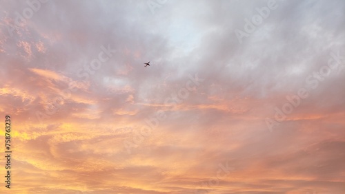sunset in the clouds