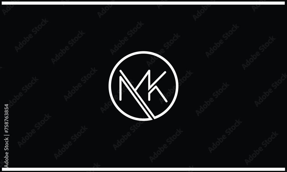 MK, KM ,K, M, Abstract Letters Logo monogram MK, KM ,K, M, Abstract Letters Logo monogram