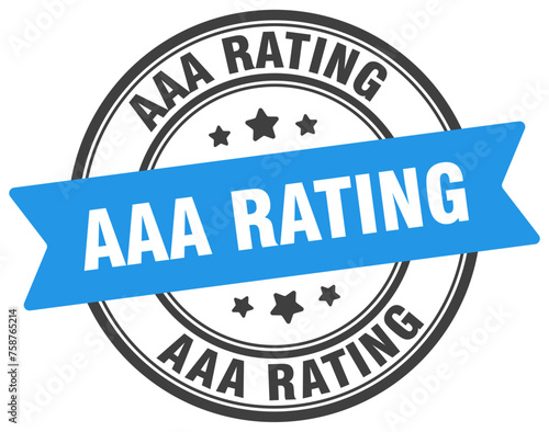 aaa rating stamp. aaa rating label on transparent background. round sign