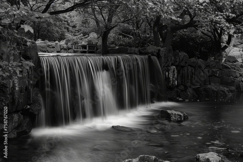 beautiful waterfall, natural water phemomena