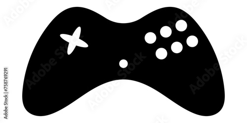 Game console icon. Video game symbol. Vector illustration isolated on background.