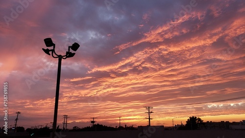 sunset in the sky