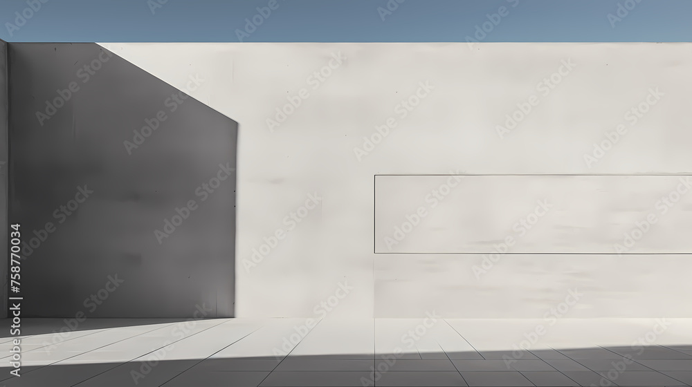Abstract white painted concrete structure building Abstract white painted concrete structure building