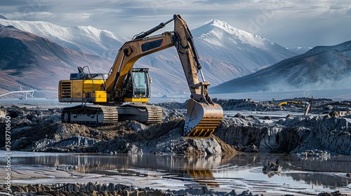 Mechanical Giants of Mineral Extraction: The Pivotal Role of Excavators and Backhoes photo