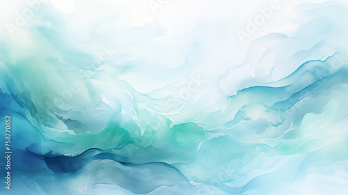 Serene Aqua Cloudscape