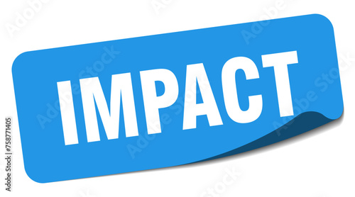 impact sticker. impact label