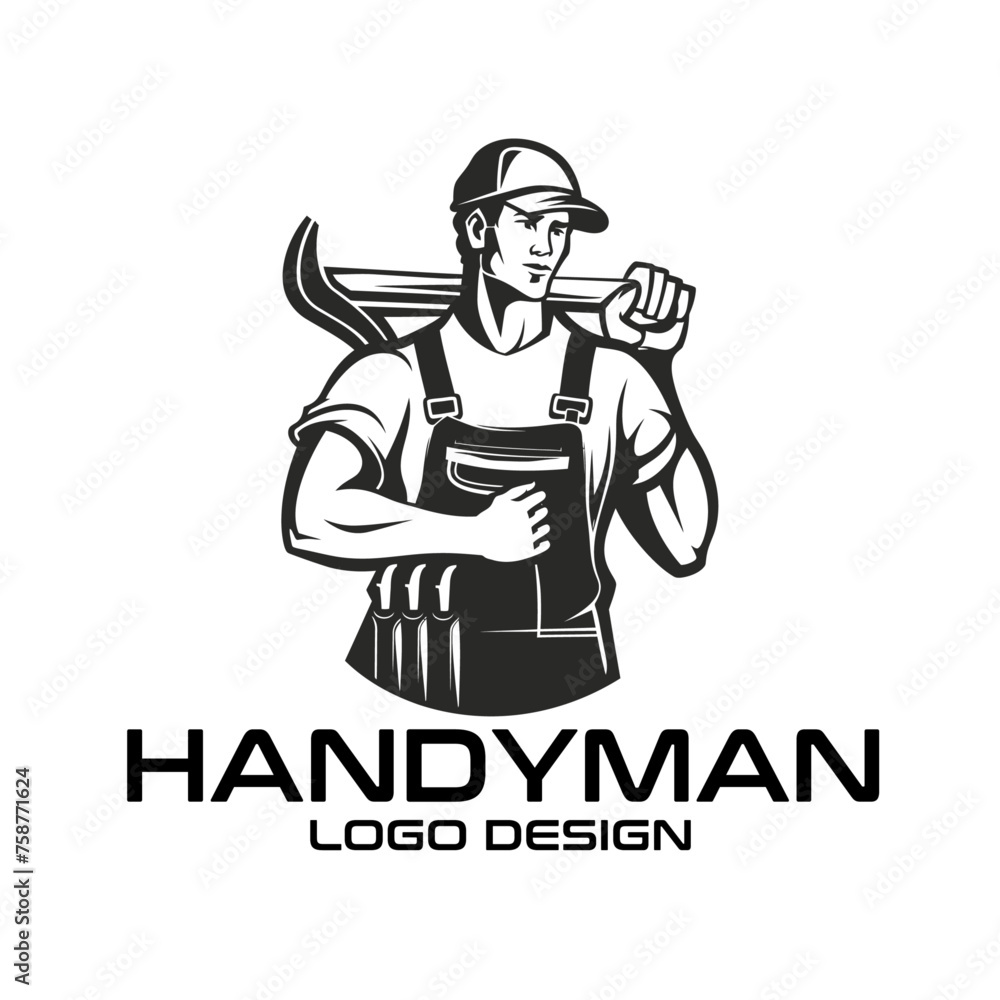 Handyman Vector Logo Design Handyman Vector Logo Design