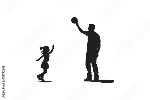 Father and daughter Silhouette, Father and Son Silhouette, Father Son and daughter Silhouette, father son and daughter silhouette tattoo.