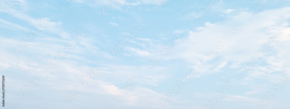 Natural and cloudy fresh blue sky background. Natural sky beautiful blue and white texture background. blue sky with cloud. sky with white clouds as background or texture	 - obrazy, fototapety, plakaty 