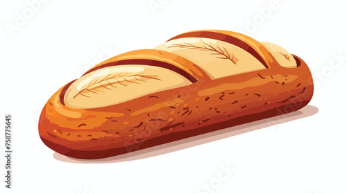 Bread icon. Flat design.