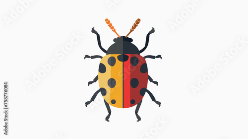 Bug vector illustration icon design template flat vector © Ideas