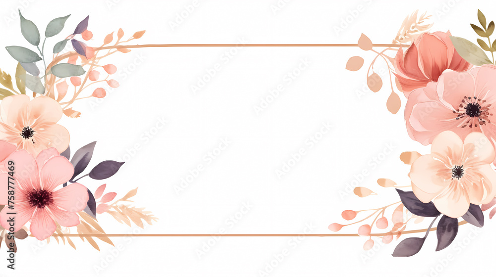 Obraz premium Colorful seamless floral pattern, spring flowers