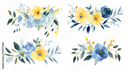 Colorful seamless floral pattern, spring flowers © Derby