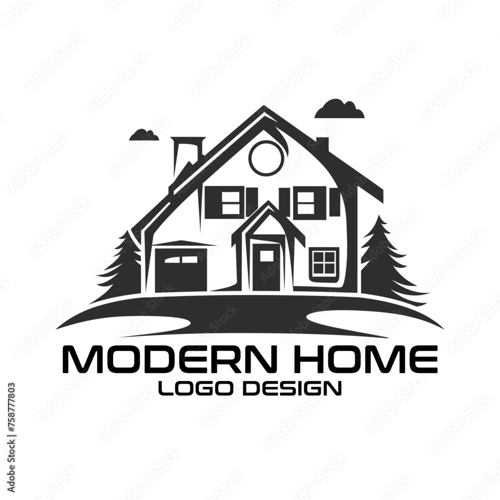 Modern Home Vector Logo Design