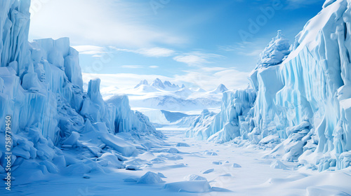 Capturing the Frozen Beauty: Exploring the Ice Wall of Antarctica Through Stunning Photography © Fernando Cortés