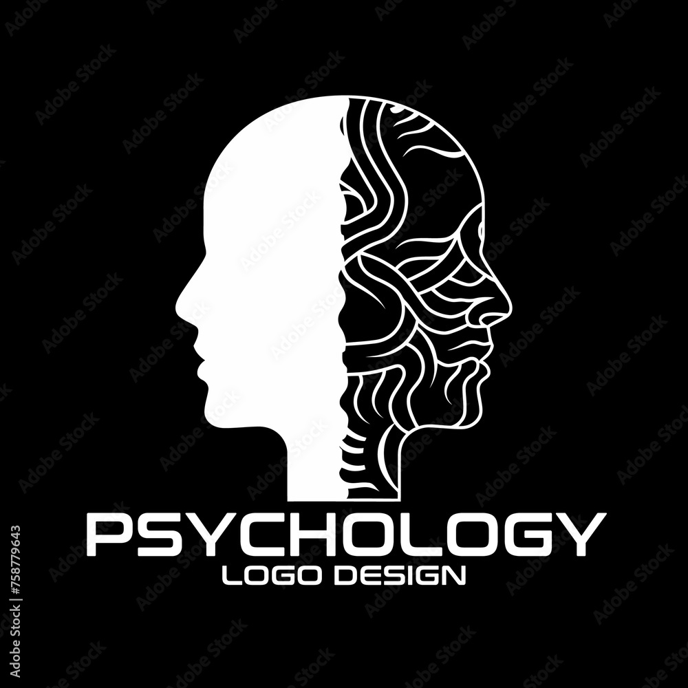 Psychology Vector Logo Design