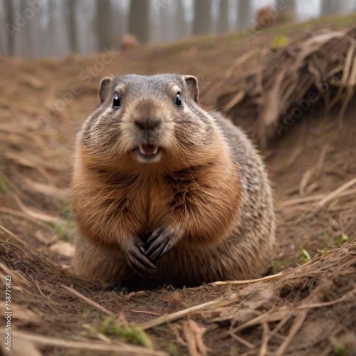 Close up photography of a small gopher 