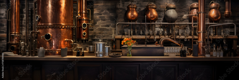 The Exquisitely Crafted Realm of Spirit Distillation: Glimpse of a Traditional Workstation Illuminated